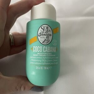 Sol de Janeiro COCO CABANA Moisturize Body Cream Cleanser 3oz Travel Mini SZ NEW